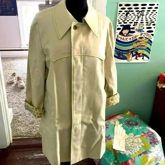 Vintage London fog cotton trenchcoat L - Picture 1 of 8